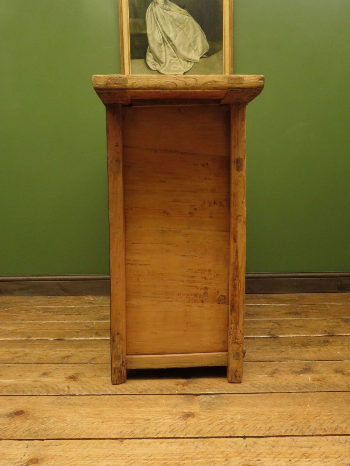 photo vinterior Antique Chinese Bleached Elm Altar Cabinet Late Qing Period 19 Th Century Cabinet