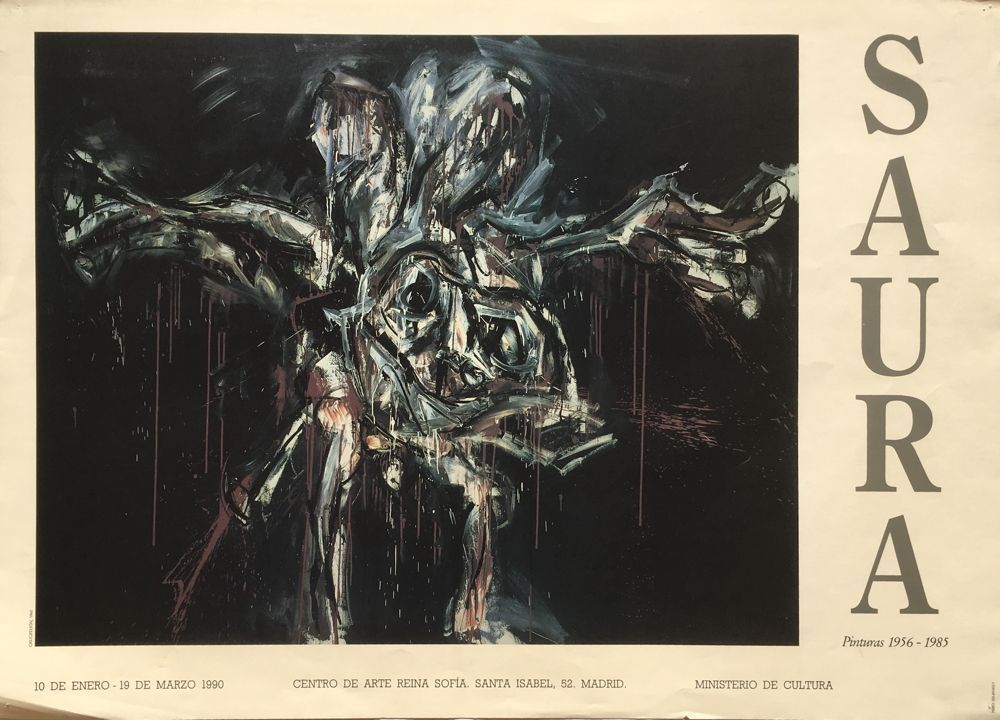 Saura Antonio   Offset Poster   Pinturas 1956 1985 Centro De Arte Reina Sofia Madrid 1990 (2)