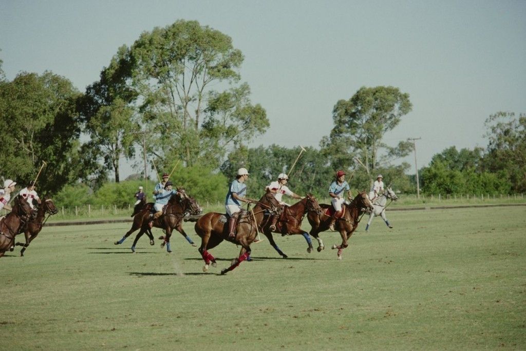 Slim Aarons 'Polo Match Close Up' 1990 C Type Print Framed In White photo furniture