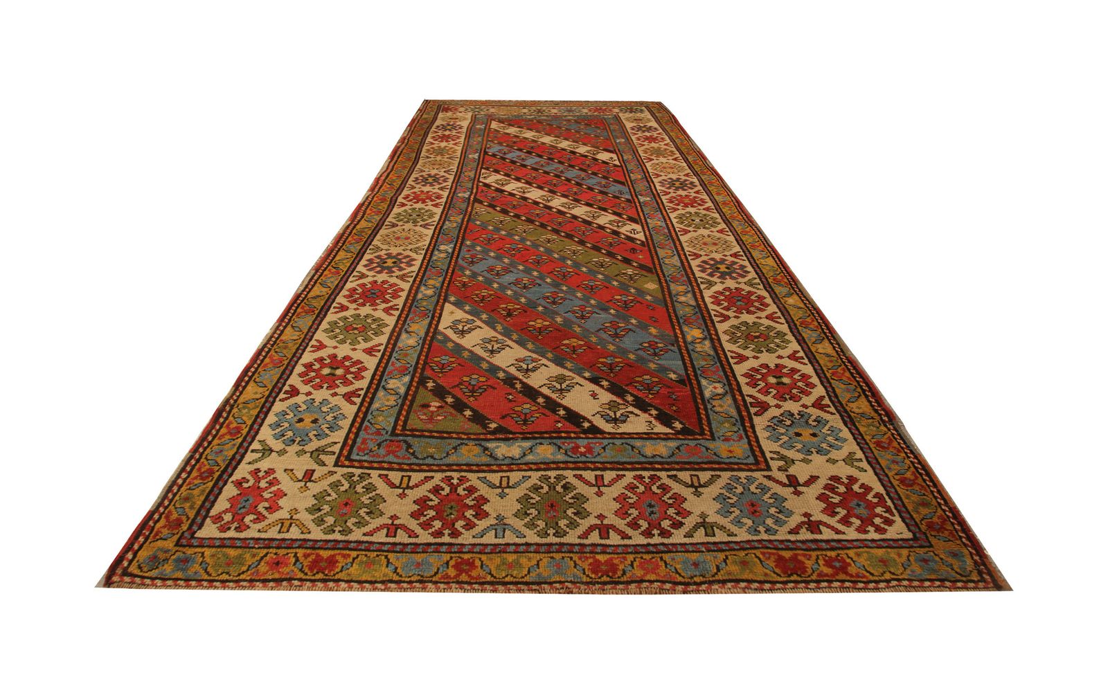 Rare Antique Caucasian Shirvan Rug, Handmade Oriental Carpet  109x279 Cm photo 8500.0