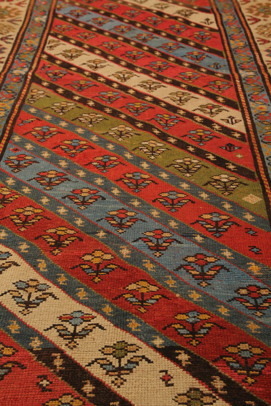 Rare Antique Caucasian Shirvan Rug, Handmade Oriental Carpet  109x279 Cm photo vinterior