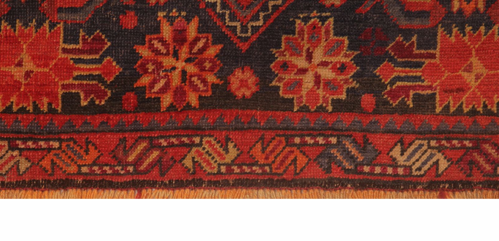Hand Knotted Vintage Red Caucasian Kazak Rug, Traditional Oriental Wool Carpet 105x230 Cm photo Textiles