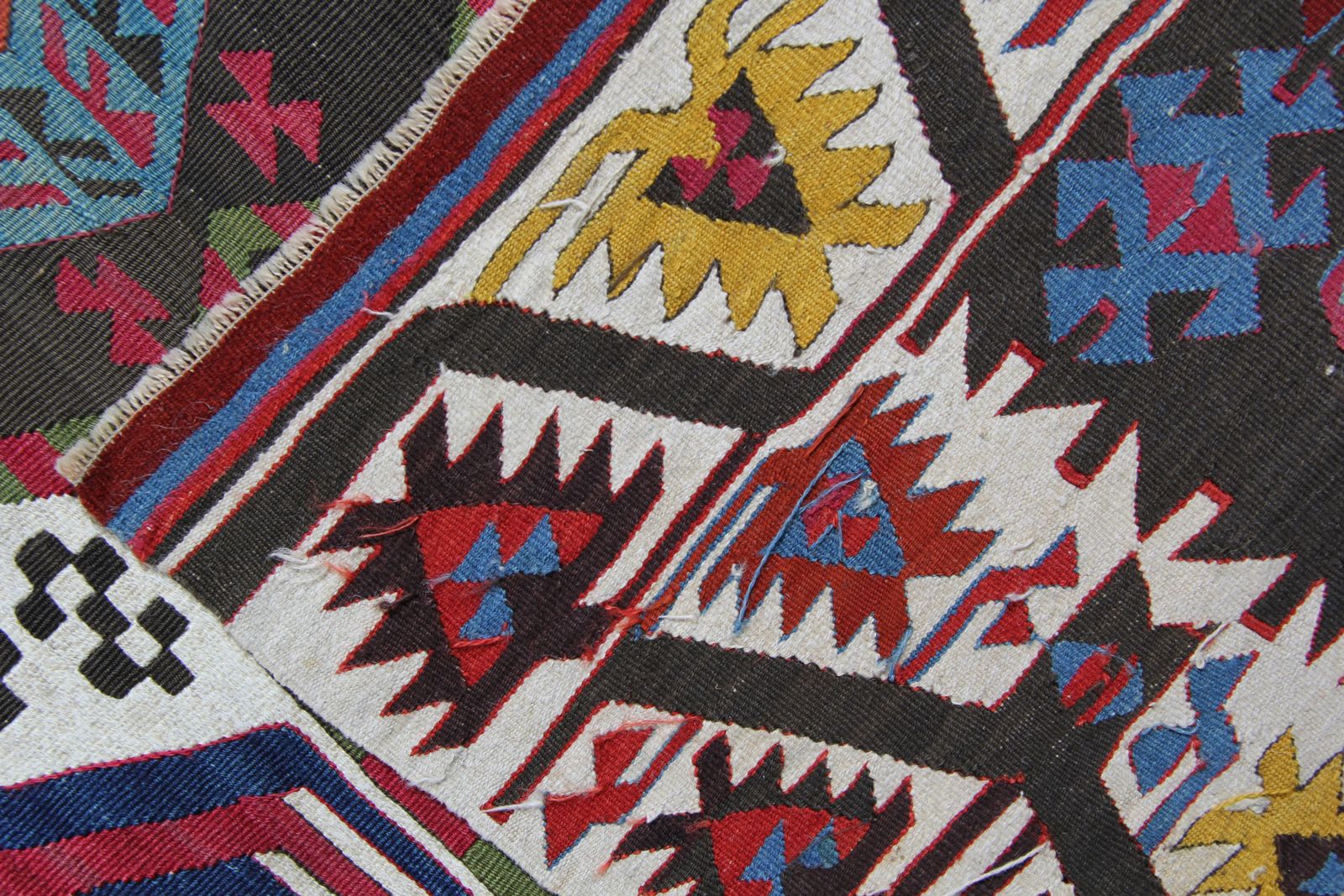 Antique Kilim Rug, Anatolian Carpet Geometric Runner Rug 172 X 440 Cm photo 4900.0
