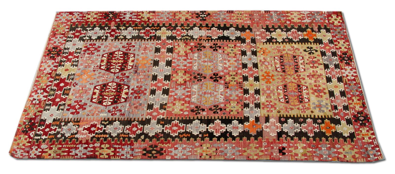 Pink Turkish Kilim Rug Antique Carpet Kilim 161 X 325 Cm photo Textiles