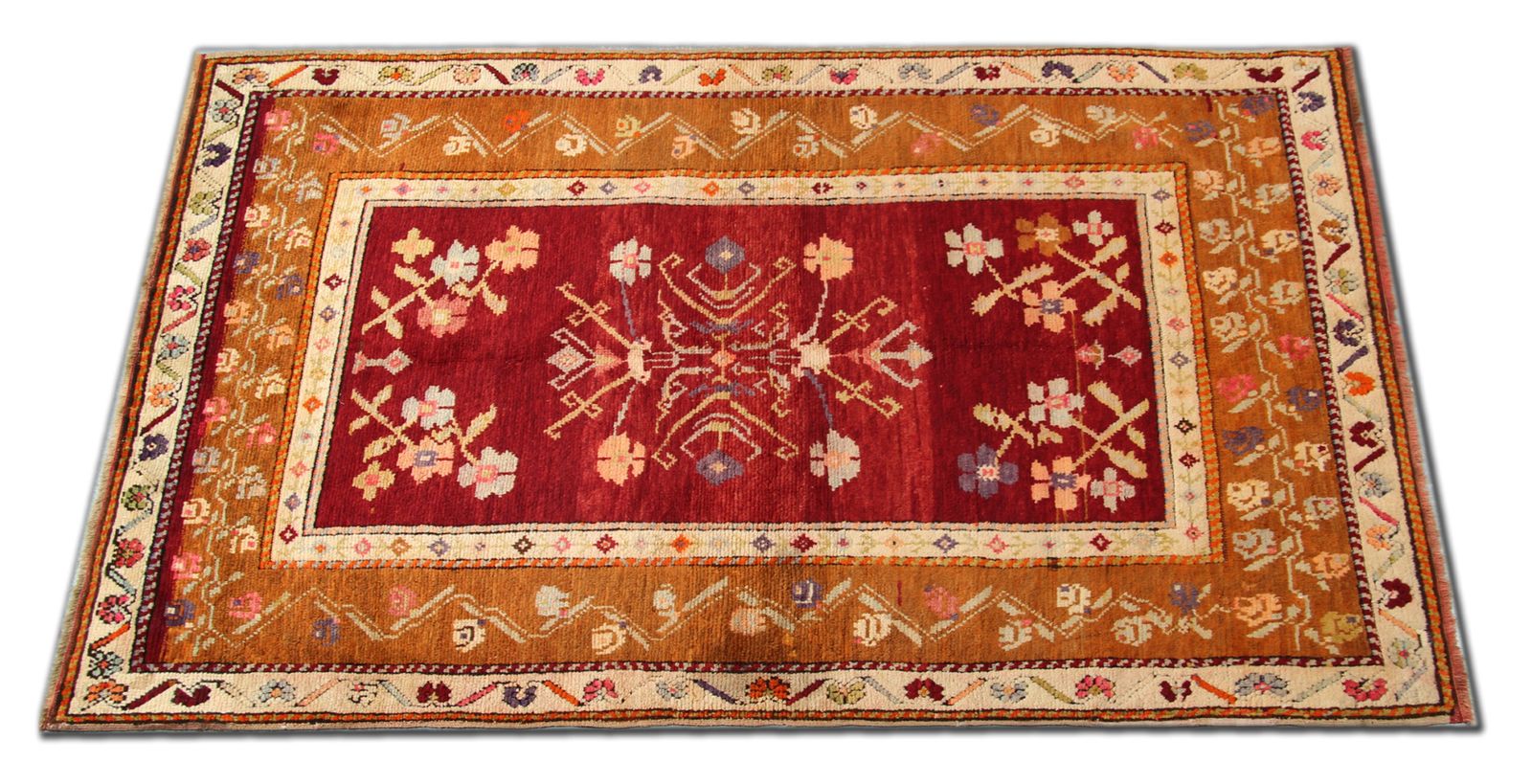 Antique Carpet Oriental  Turkish Rug Handwoven Konya Carpet 131 X 220 Cm photo furniture