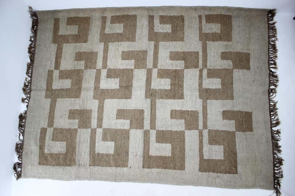 Midcentury Design Wool Carpet Rug / Carpet, 1980