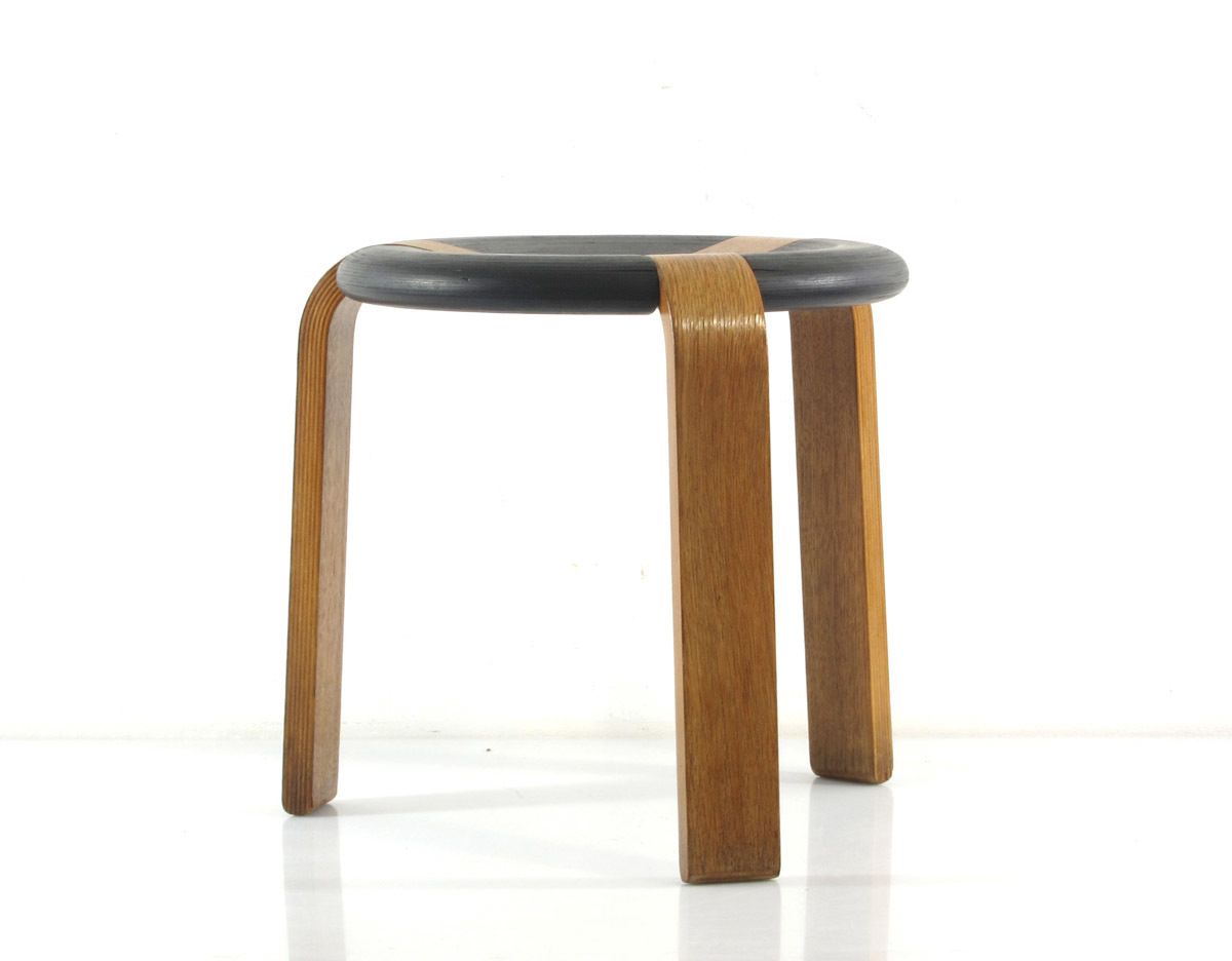 Plywood Stool By Rud Thygesen For Magnus Olesen photo for sale