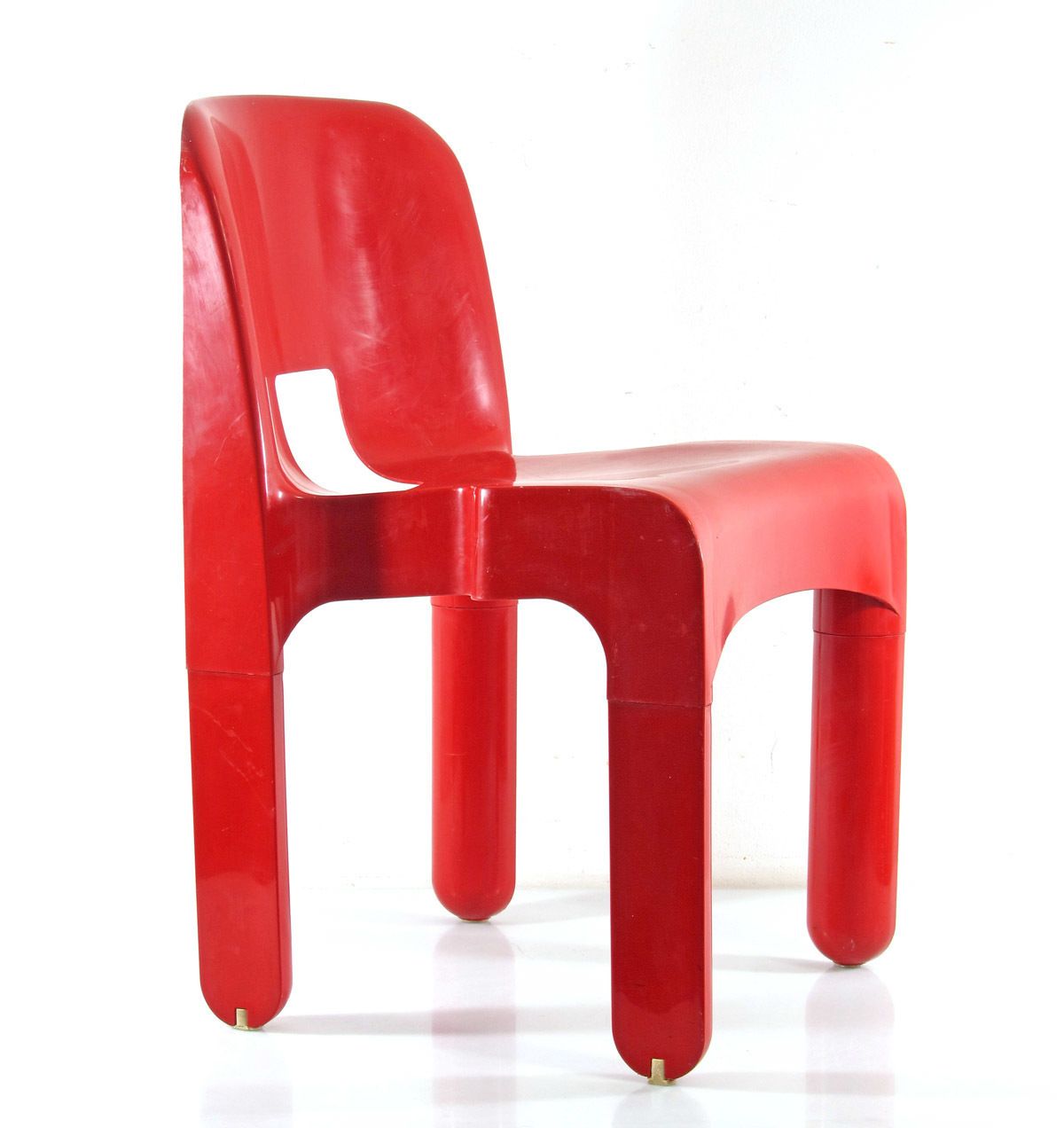 Ferrari Red Sixties Joe Colombo 4867 Kartell Chair