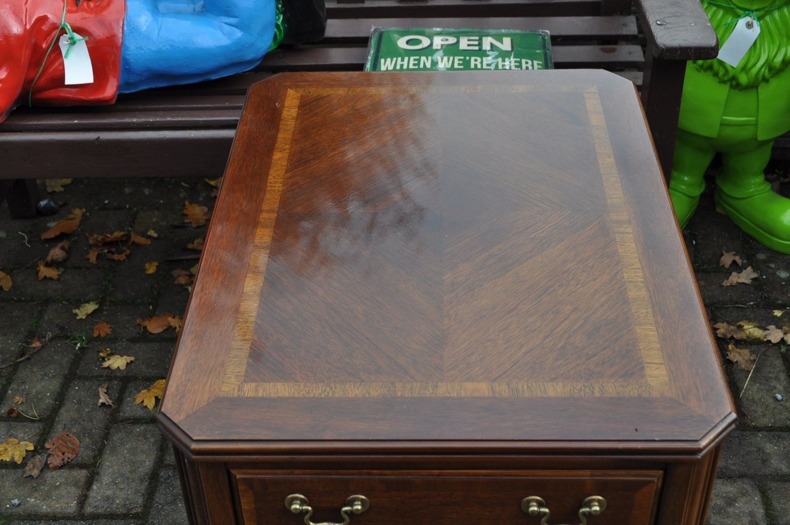 Altavista Virginia End Table From Lane, 1920s photo vinterior