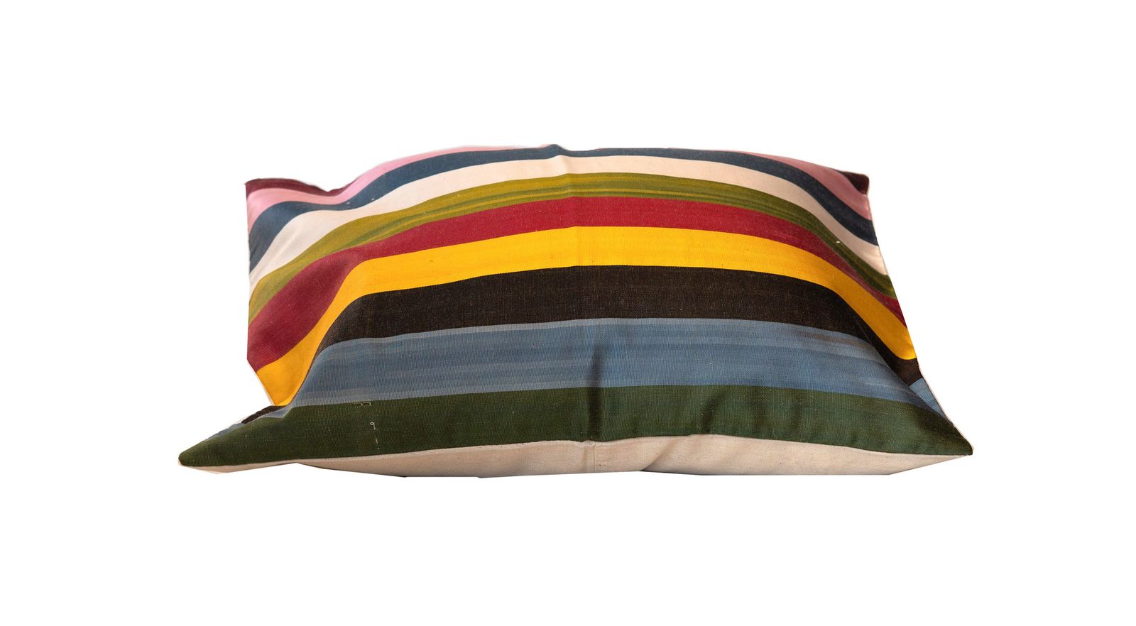 Handmade Striped Pure Silk Cushion Cover  Modern Scatter Cushion photo furniture