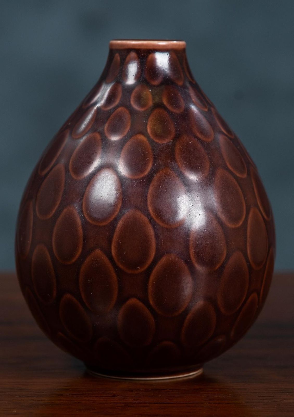 Royal Copenhagen Aluminia Marselis Vase Designed By Nils Thorsson, 1950s, Denmark photo for sale