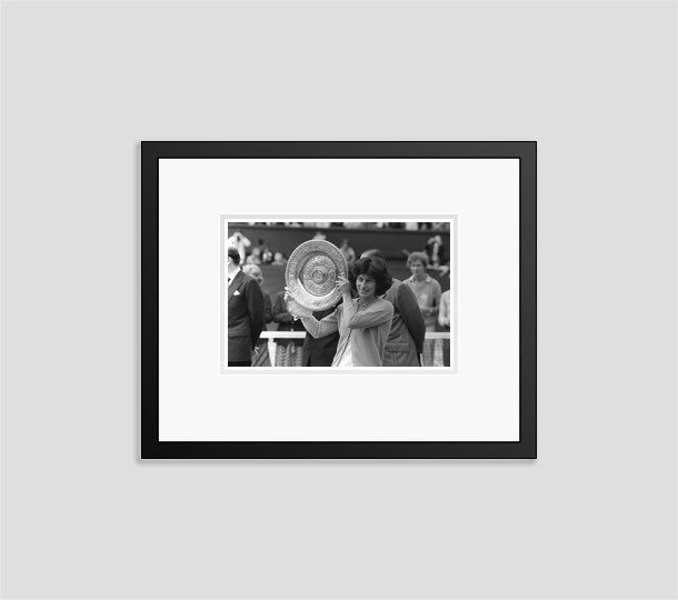 'British Wimbledon Champion' 1977 Archival Pigment Print Framed In Black