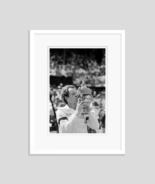 'Mc Enroe Win' 1983 Archival Pigment Print Framed In White
