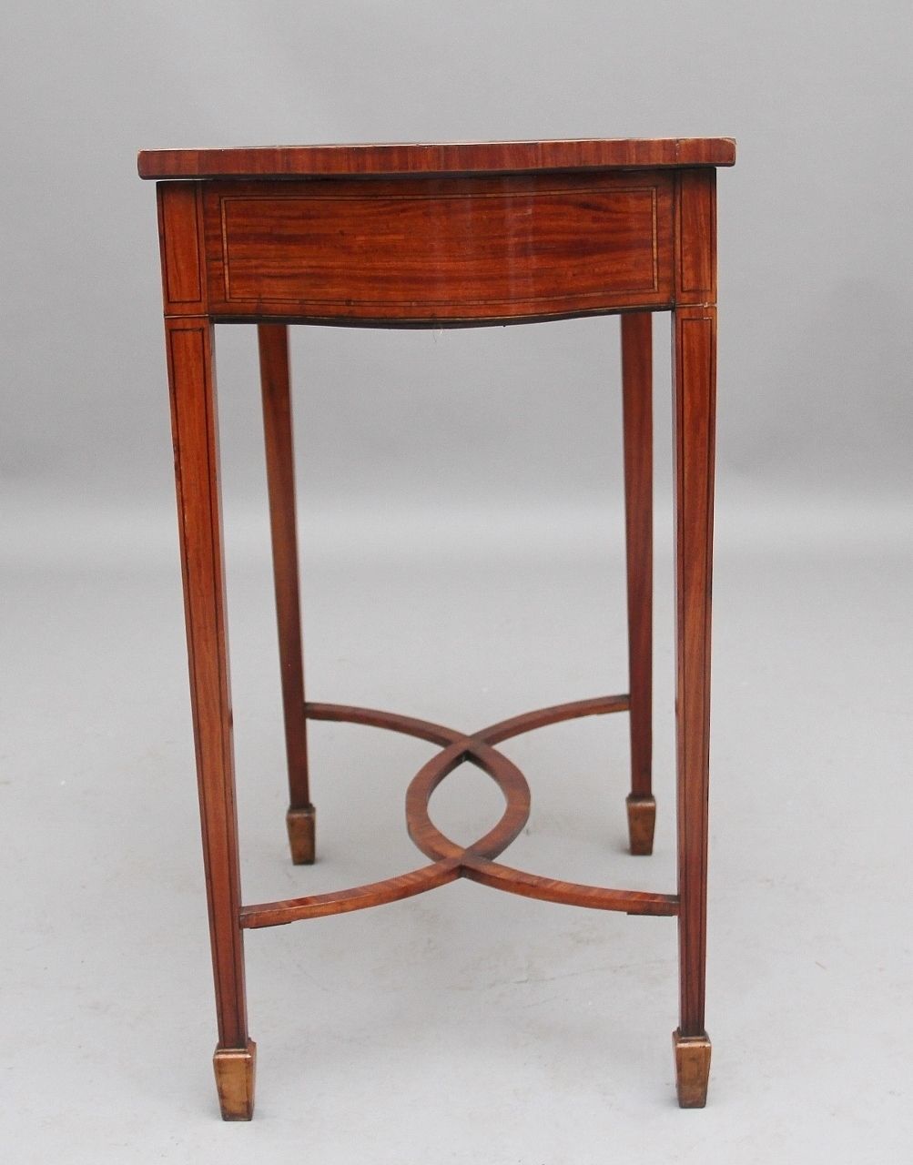 Edwardian Inlaid Satinwood Bijouterie Table photo vintage