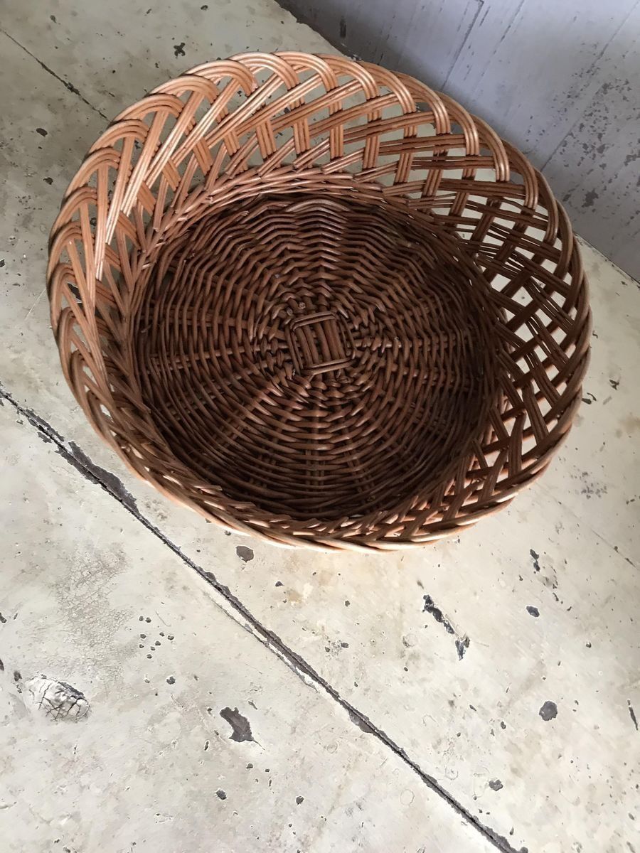 Wicker Baskets, 1960s, Set Of 3 photo for sale