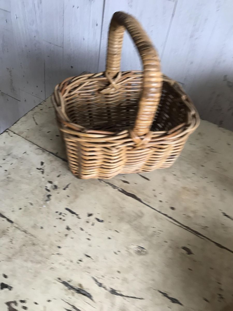 Wicker Baskets, 1960s, Set Of 3 photo vintage