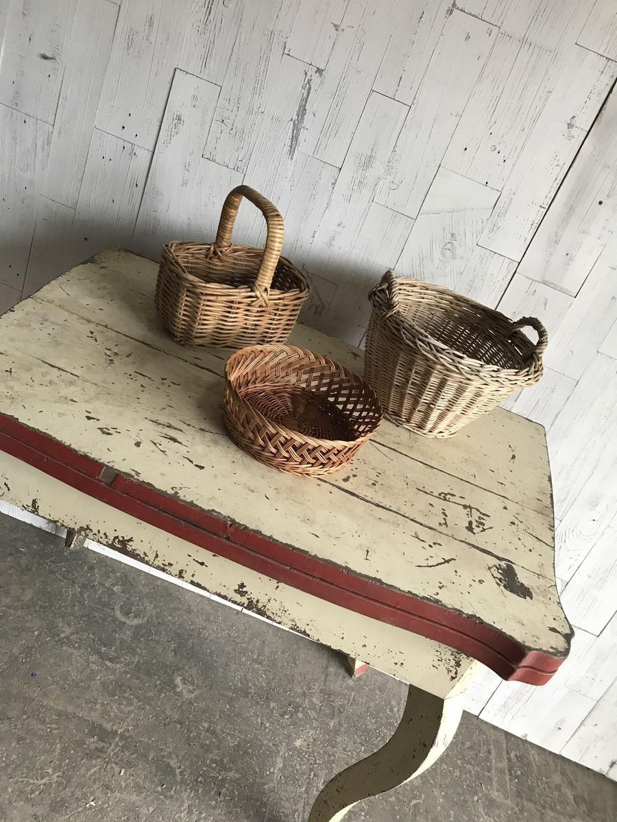 photo for sale Wicker Baskets, 1960s, Set Of 3