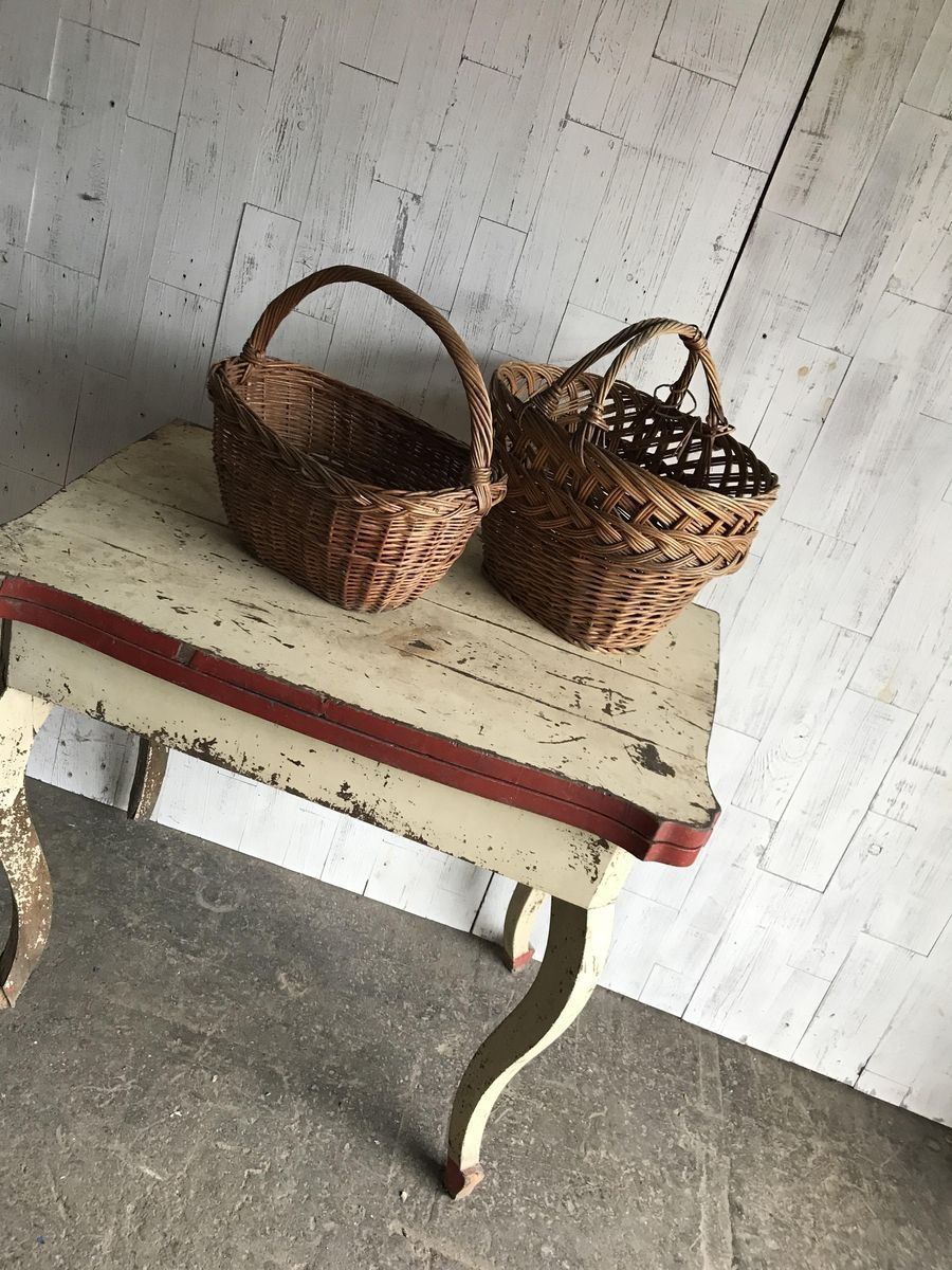 Wicker Baskets, 1960s, Set Of 2 photo Home Decor