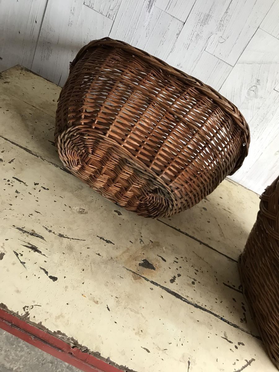 photo furniture Wicker Baskets, 1960s, Set Of 2