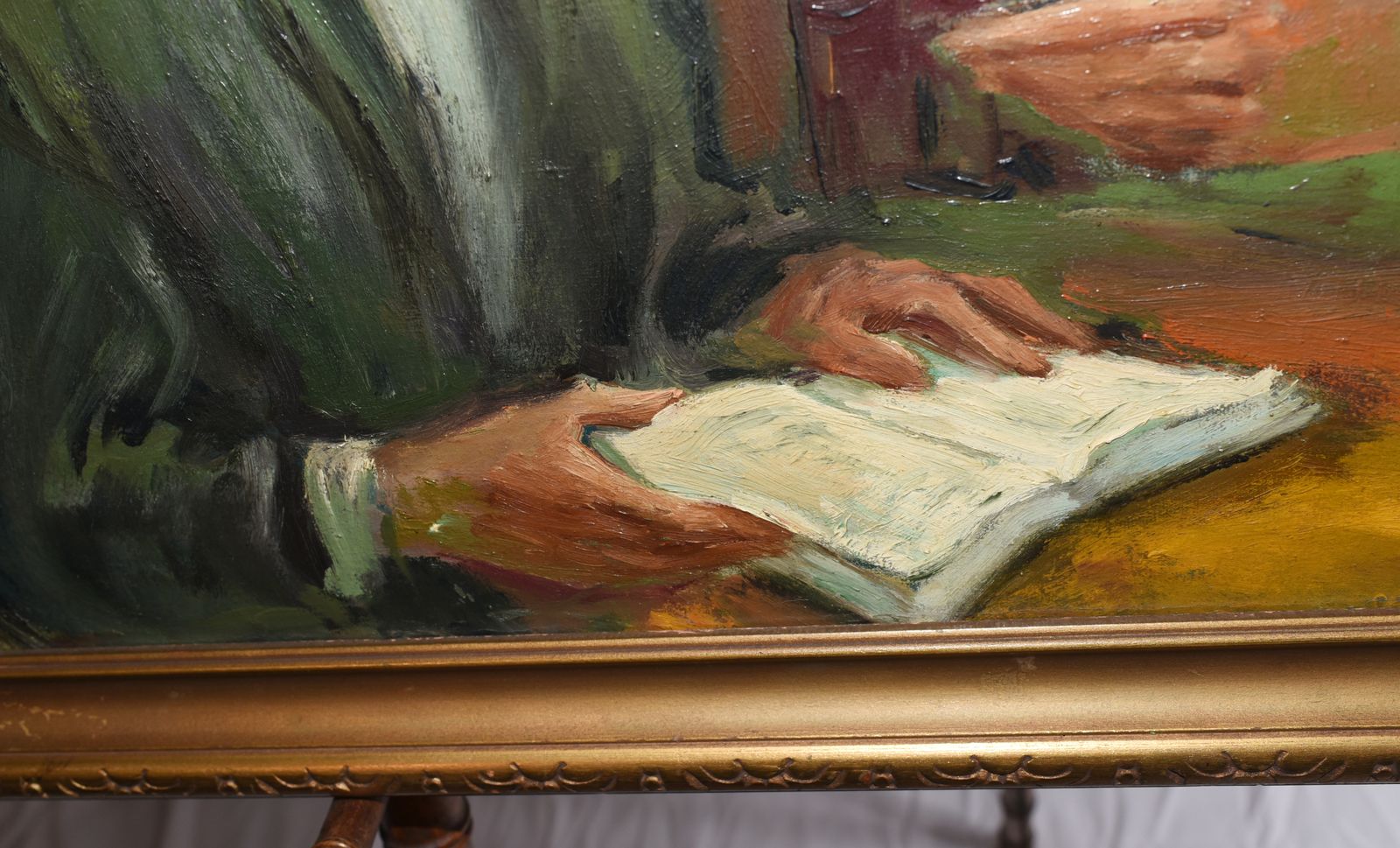 Oil Painting Jew And Rabbi Portrait Antique Yiddish Judaic Art 1930 photo buy
