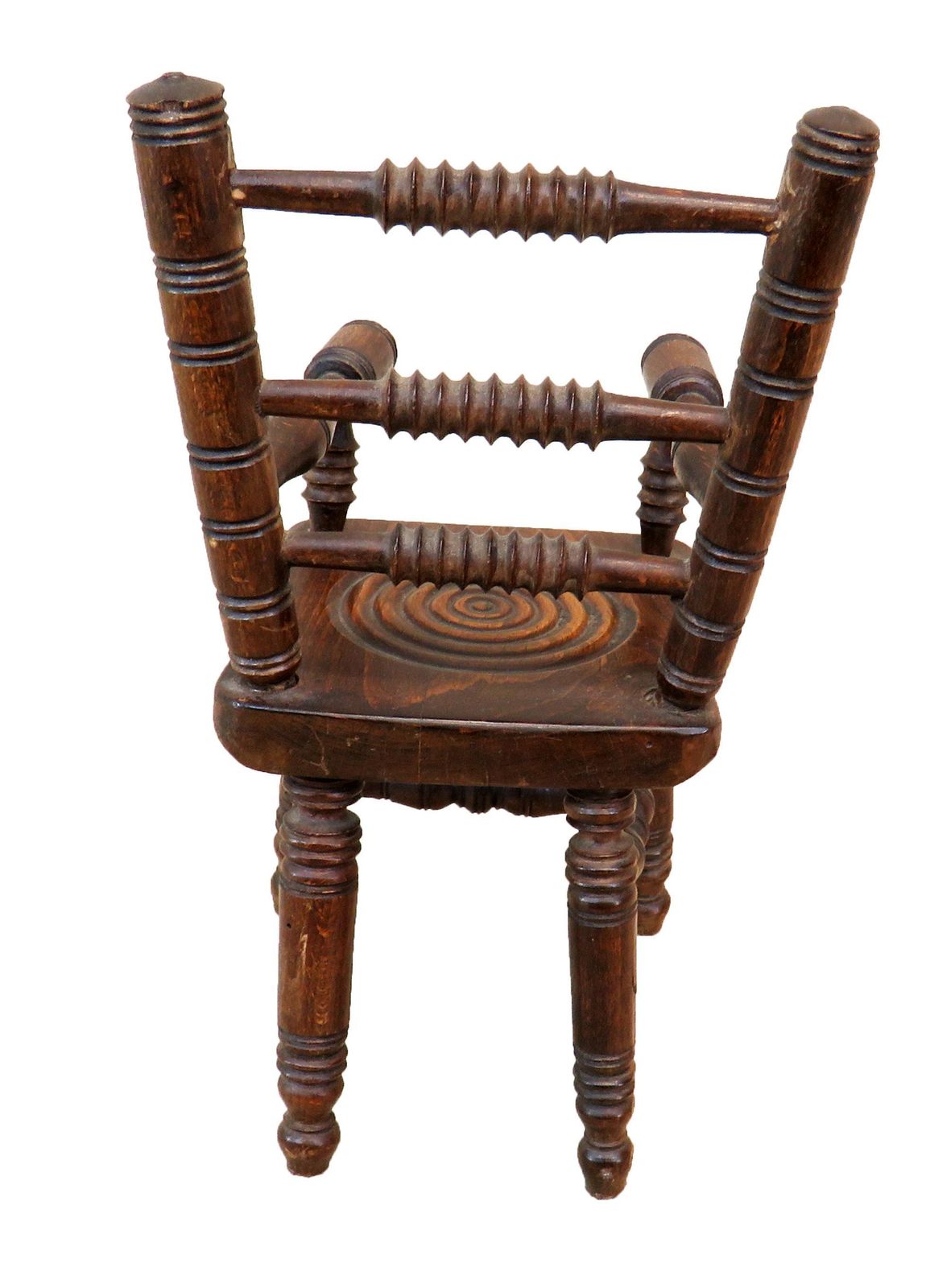 Miniature 19th Century Oak Kitchen Windsor Chair (England, Circa 1880) photo furniture