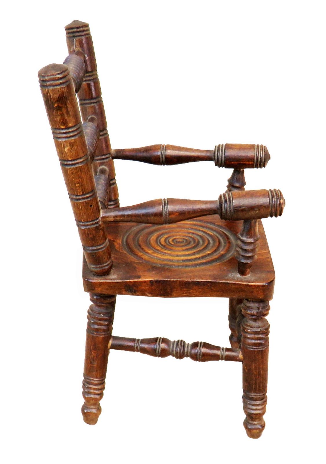 Miniature 19th Century Oak Kitchen Windsor Chair (England, Circa 1880) photo 1195.0