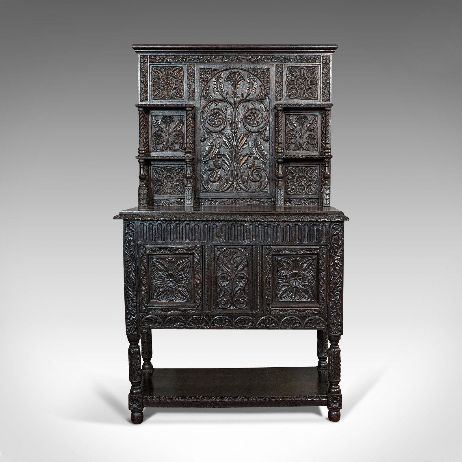 photo for sale Antique Charles II Revival Dresser, English, Oak, Sideboard, Victorian C.1880