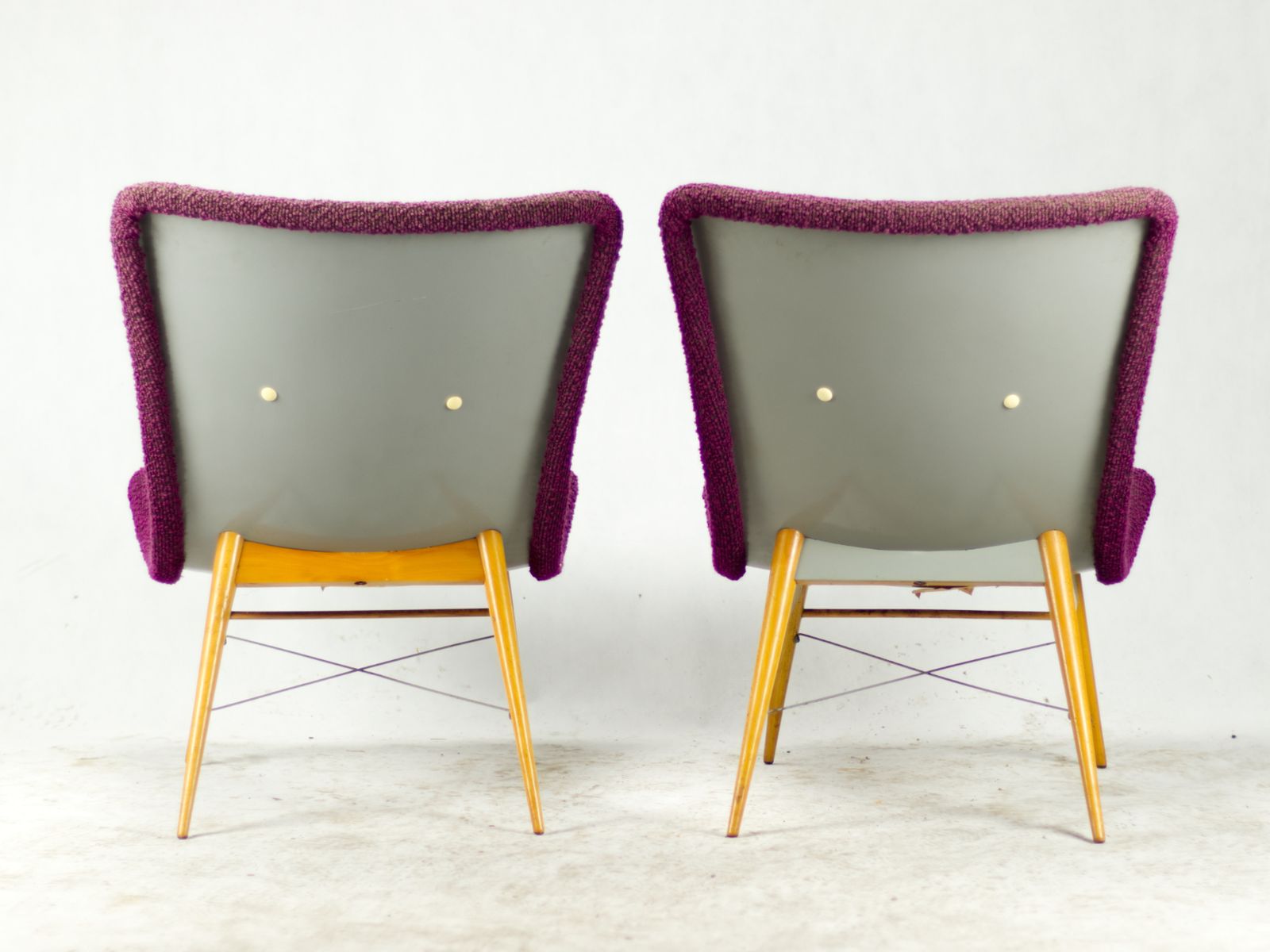 Mid Century Lounge Chairs By Miroslav Navrátil For český Nábytek, Czechoslovakia, 1960s photo vinterior
