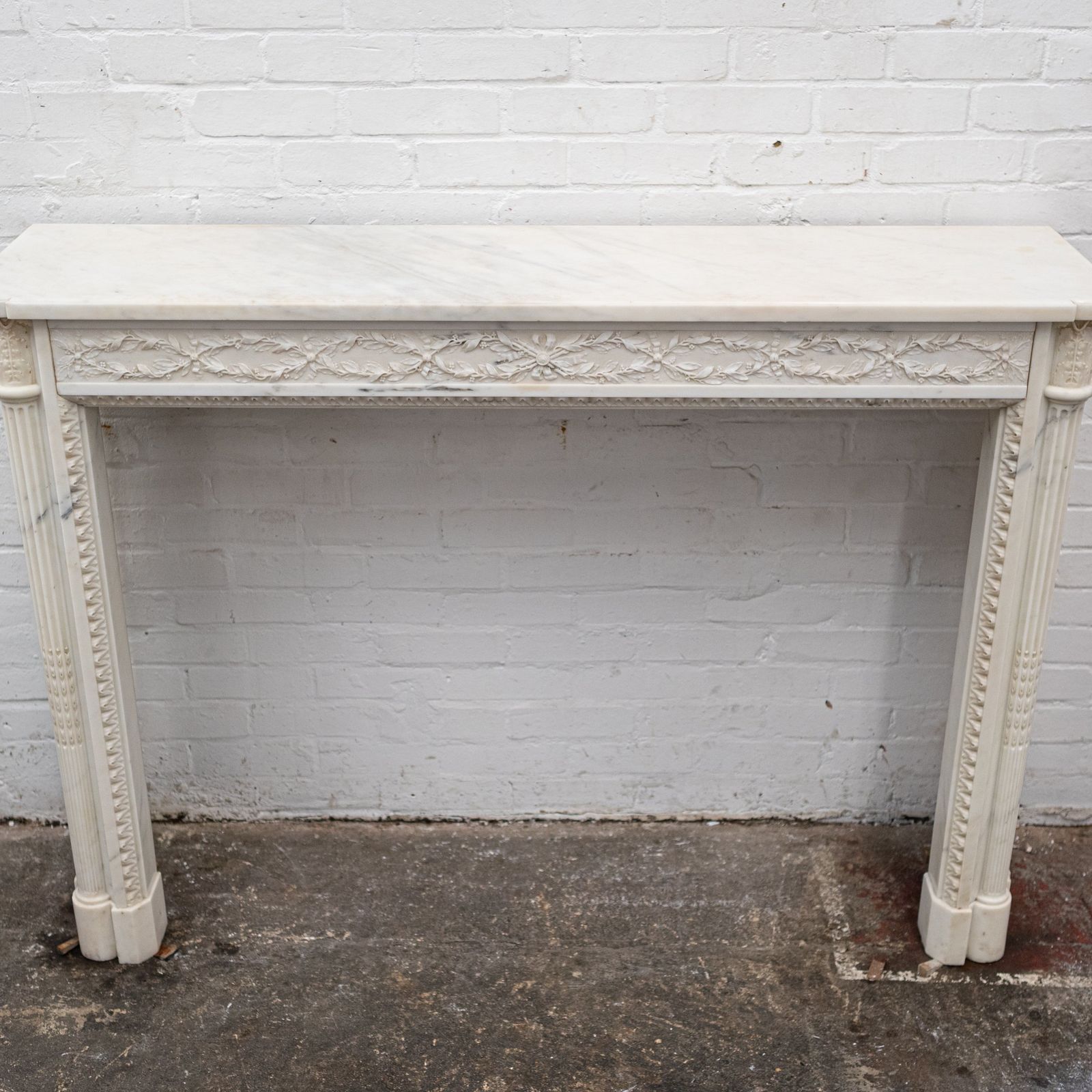 photo for sale Exceptional Antique Louis XVI Style Marble Chimneypiece