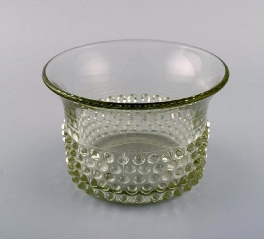 Saara Hopea For Nuutajärvi, Two Bowls In Art Glass, Budded Design, 1960s 1970s photo Home Decor
