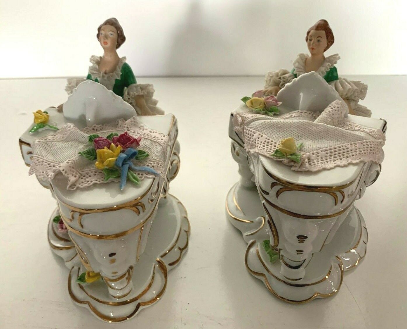 Polychrome Porcelain Group German Porcelain Dresden Saxes Sèvres Limoge photo furniture
