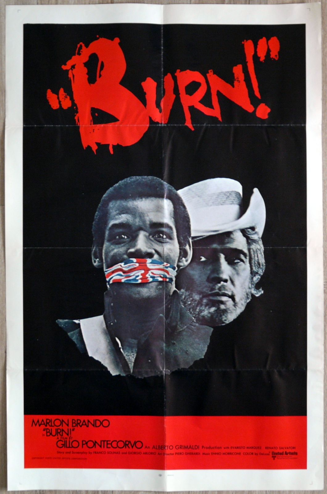 Movie Poster "Burn !" Marlon Brando photo Art