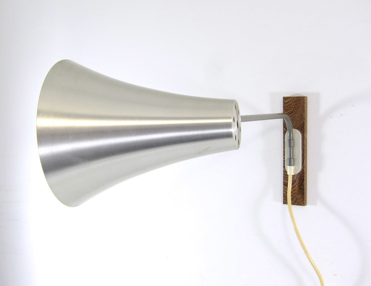 Aluminium Fifties Vintage Philips Design Wall Lamp photo Lighting