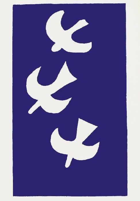 Braque Georges D'apres   Screenprint Reproduction   The Birds