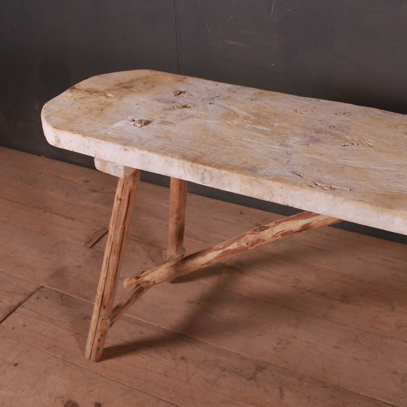 French Scrubbed Trestle Table photo furniture