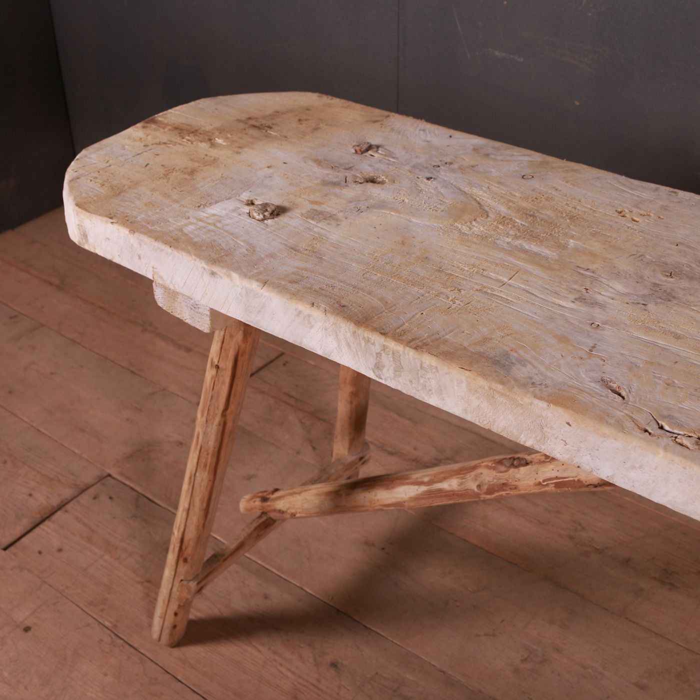 French Scrubbed Trestle Table photo vinterior