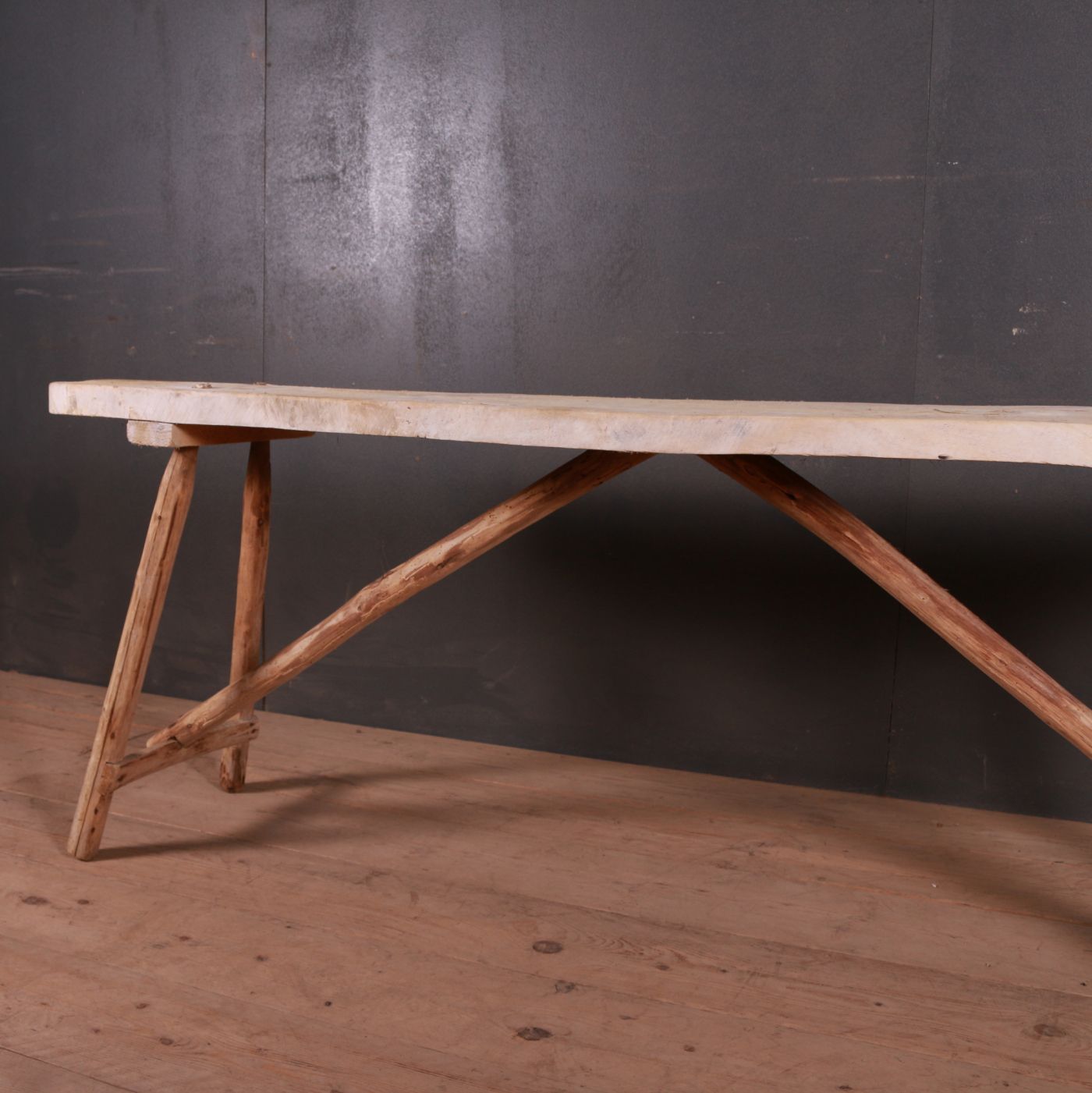 French Scrubbed Trestle Table photo buy