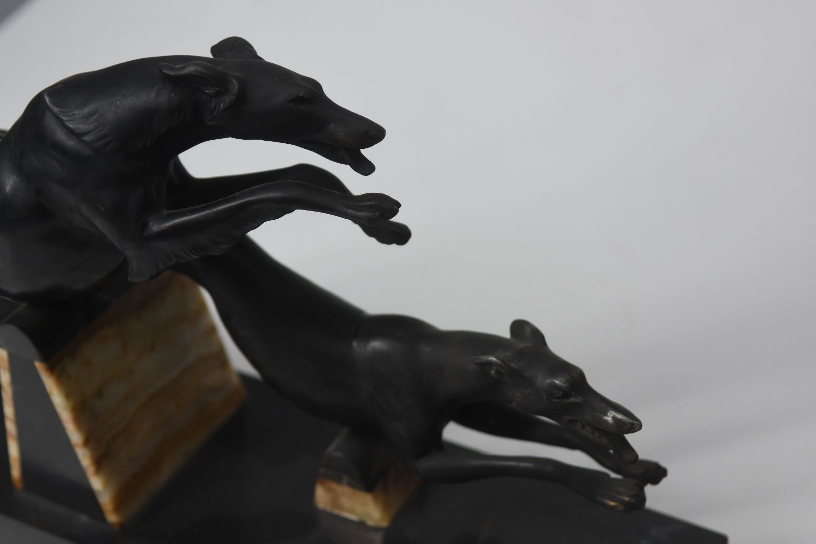 photo for sale 1930 Sculpture Of Irénée Rochard With Greyhound Racing Dogs