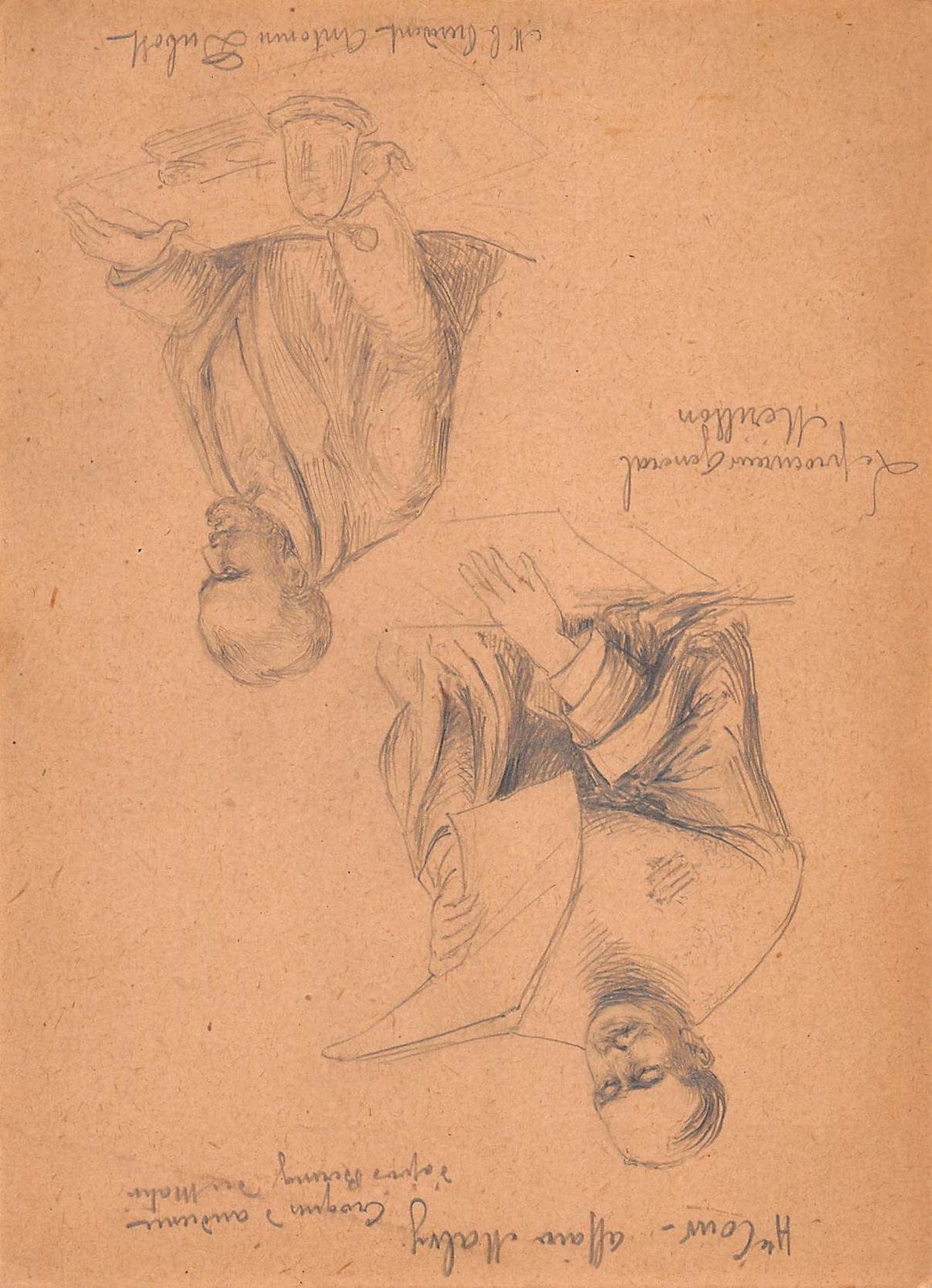 photo for sale Series Of 13 Courtroom Drawings II Ird Republic The Malvy Case