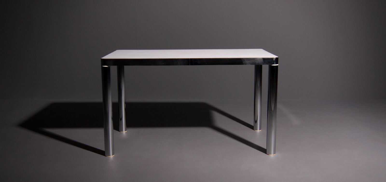Salvarani Eettafel Met Verchroomd Stalen Frame
