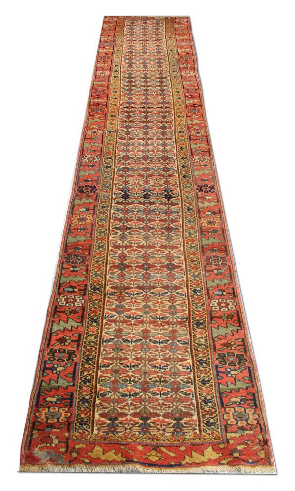 Antique Caucasian Shirvan Runner Rug, Long Traditional Wool Rug  80x415cm photo furniture