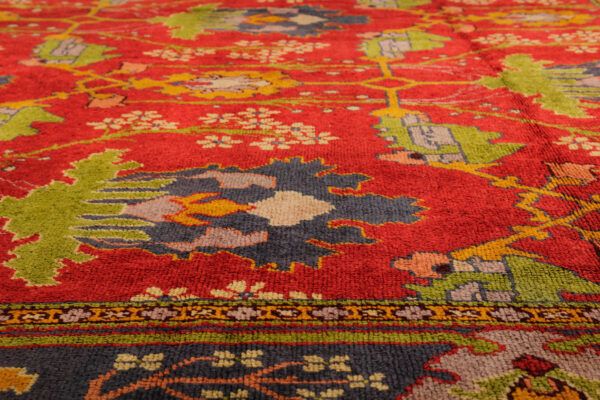 Large Antique British Axminister Carpet, Large Handwoven Wool Rug 1800 333x403cm photo Textiles