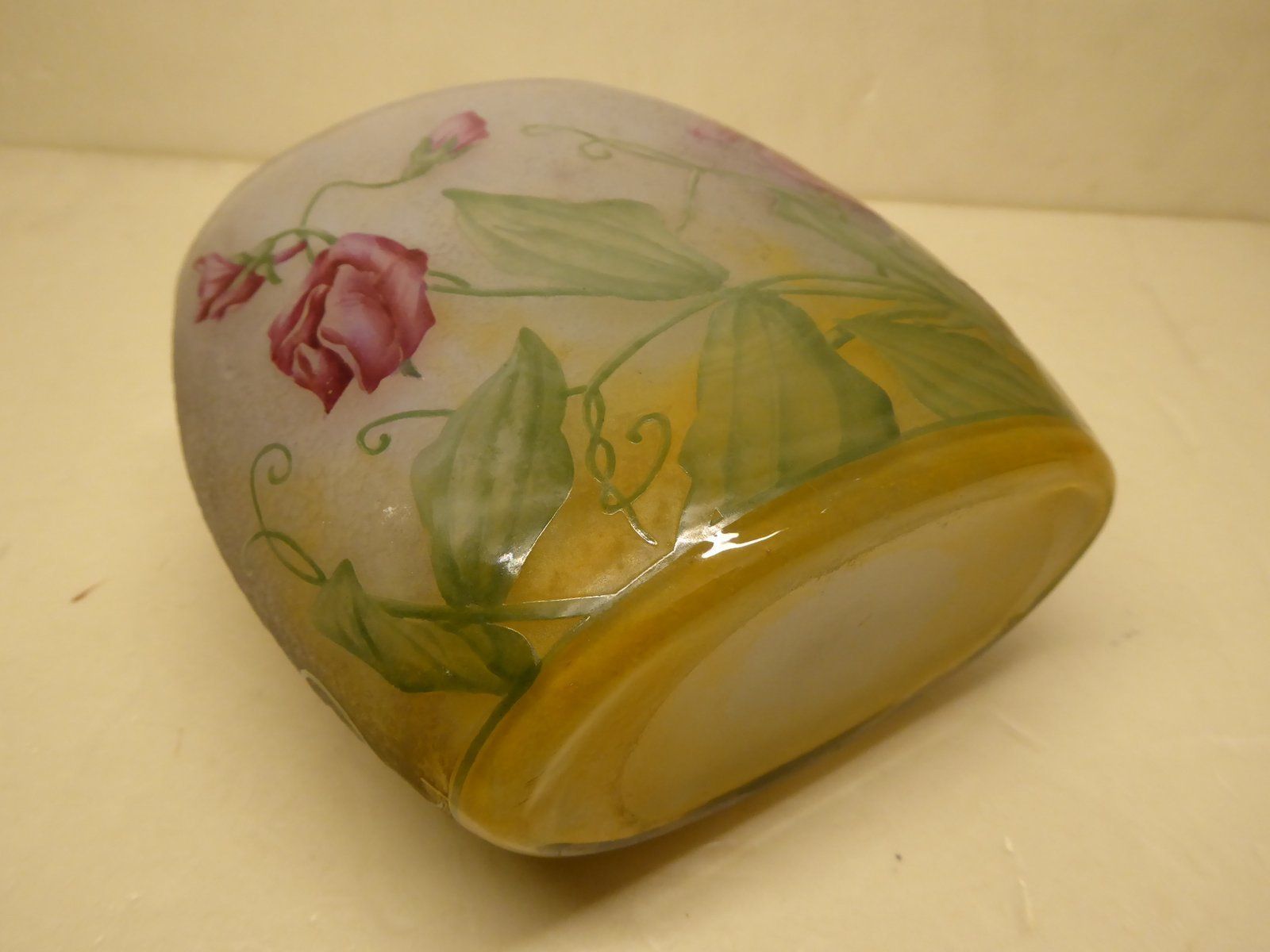 Antique French Etched Cameo Art Glass Vase From Daum Nancy photo for sale