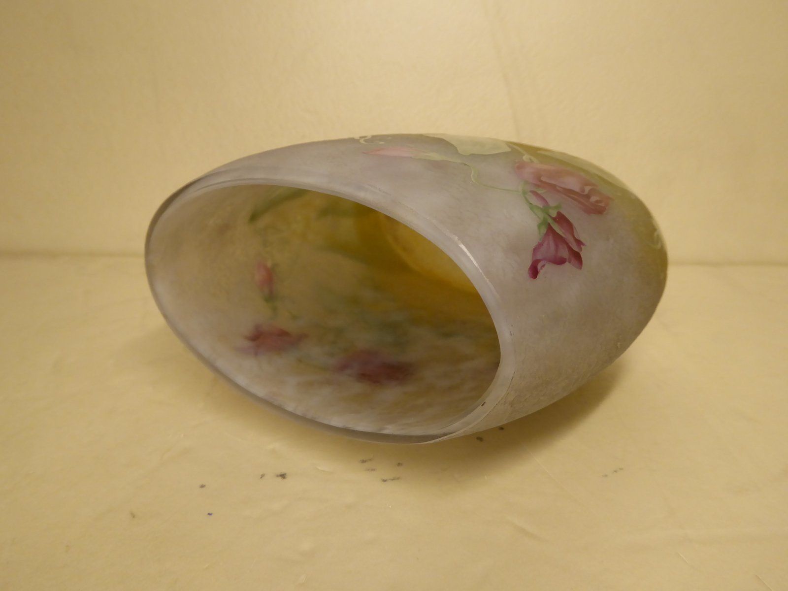 Antique French Etched Cameo Art Glass Vase From Daum Nancy photo vinterior