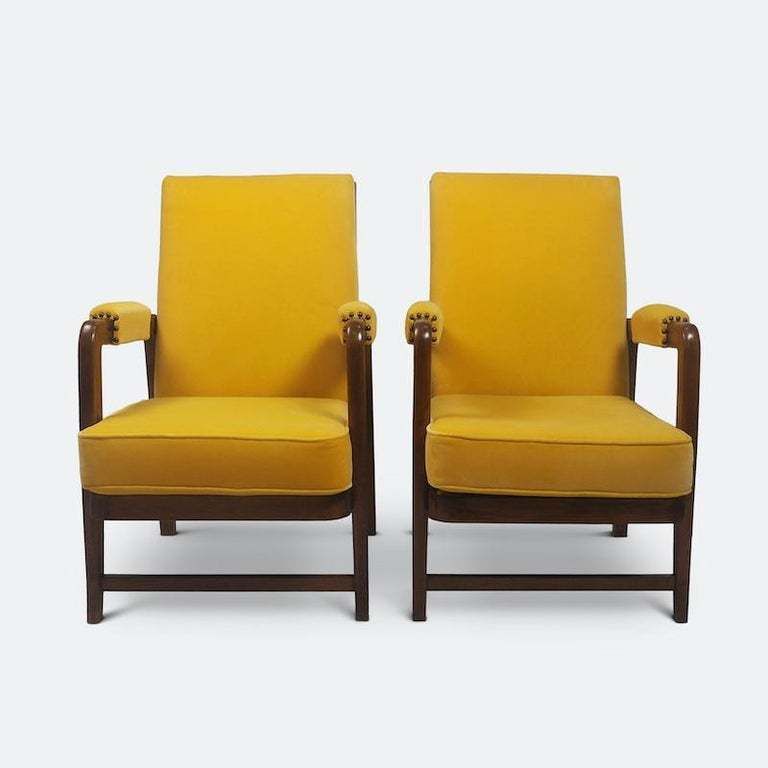 Pair Of Scandinavian Modernist Lounge Chairs 1940s