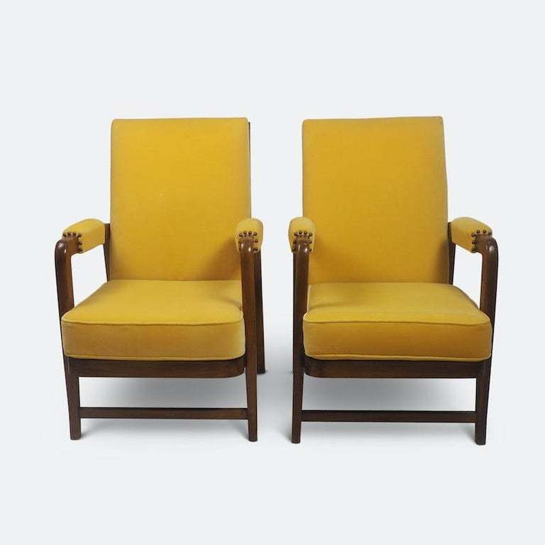 Pair Of Scandinavian Modernist Lounge Chairs 1940s photo furniture