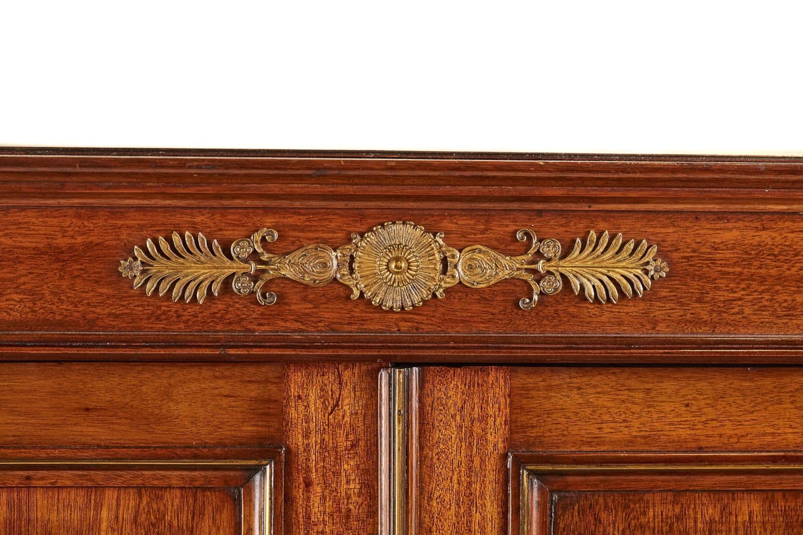 French Empire Mahogany And Gilt Metal Mounted Cabinet On Chest, Circa 1800 photo 2615.0