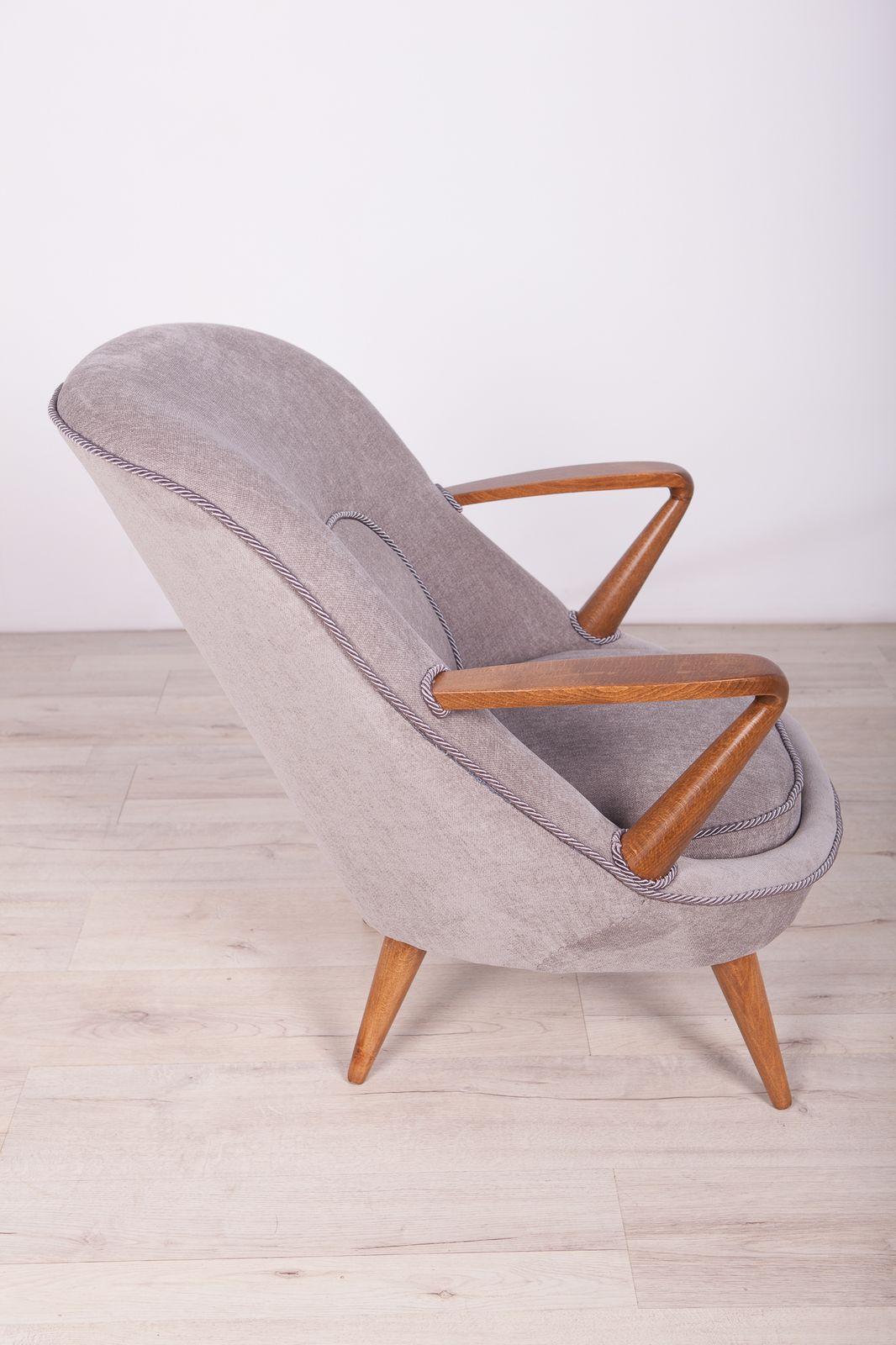 photo for sale Model 345 Armchairs By J. Jędrychowicz & K. Racinowski For Poznan Furniture Factory, 1950s, Set Of 2