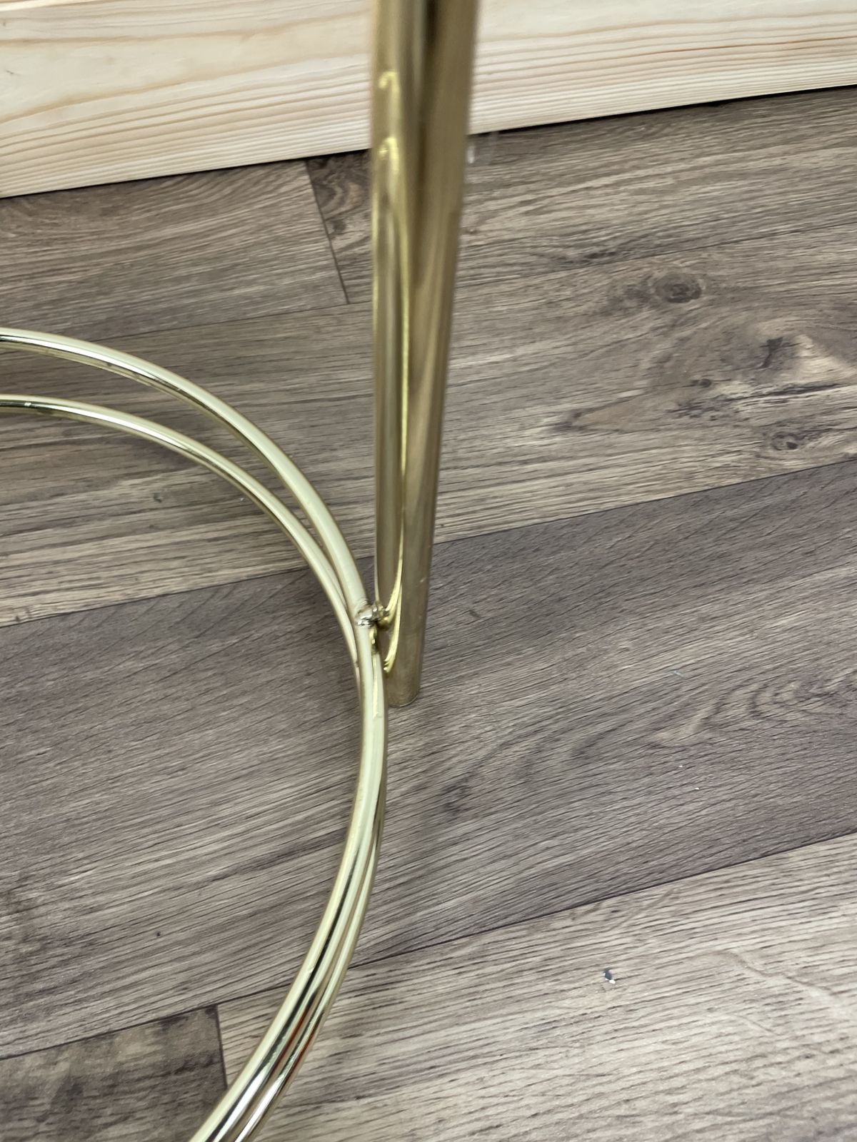Hollywood Regency Brass Plant Table photo 145.0