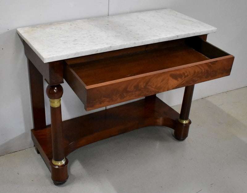 Mahogany Console, Empire Period   Early 19th Century photo Furniture